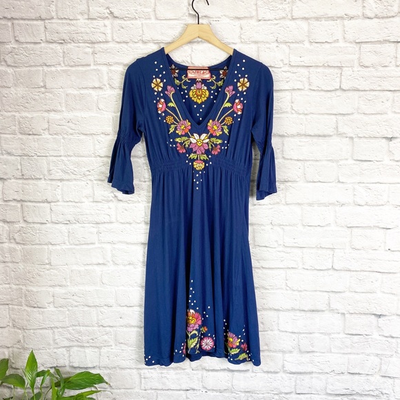 Johnny Was Dresses Johnny Was Embroidered Cotton Summer Dress